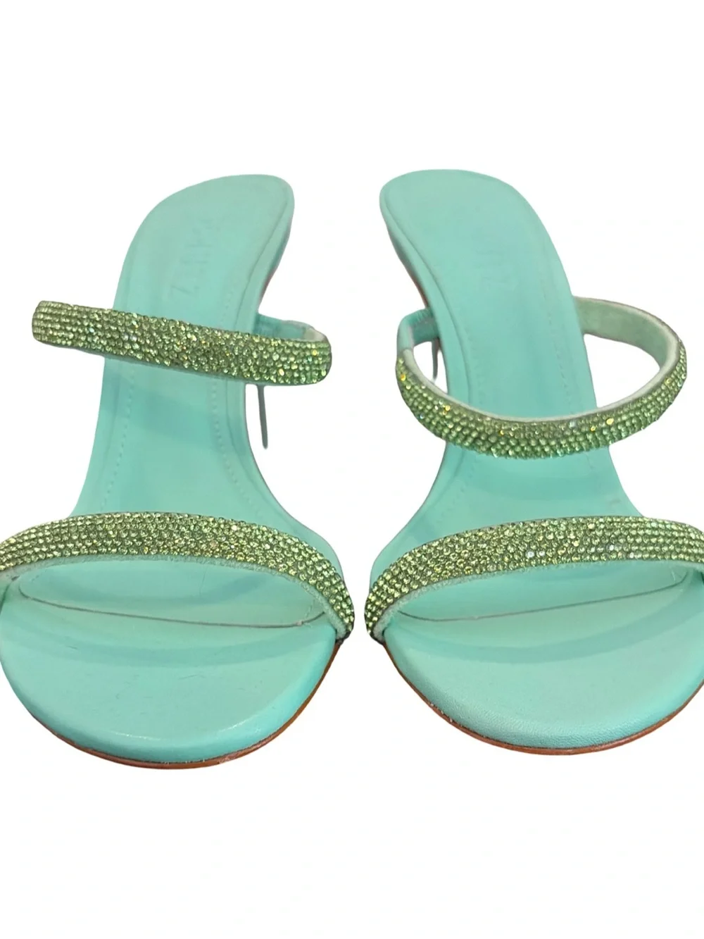 Schultz Talia Crystal Slide Heeled Sandals - Picture 2 of 8